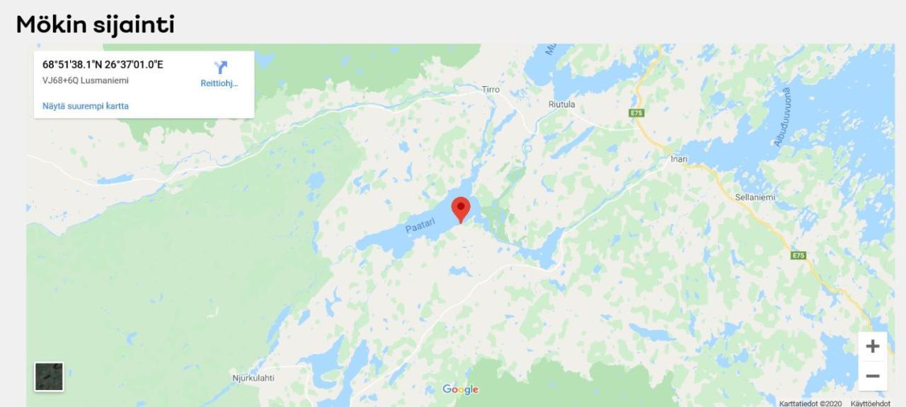 Villa Paatari, Inari Exteriér fotografie